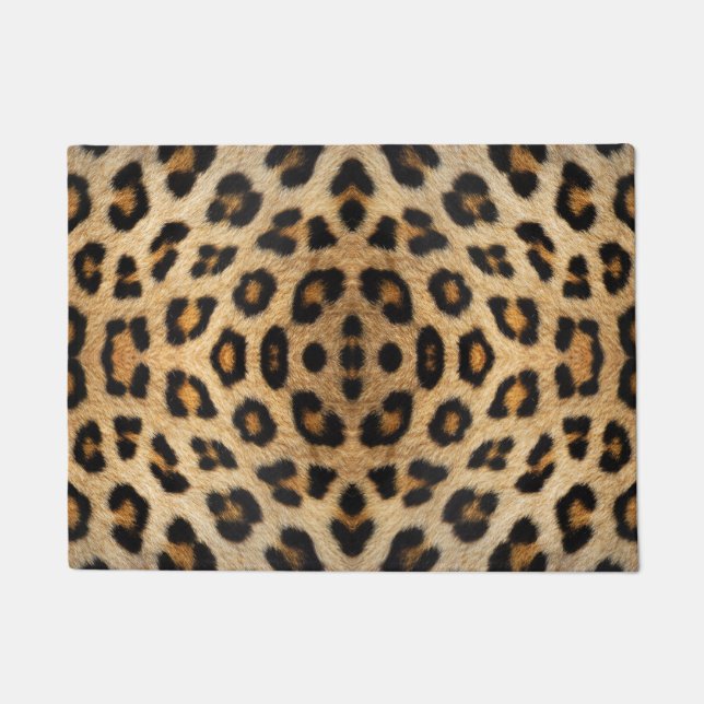 Felpudo Patrón de piel de leopardo (Anverso)