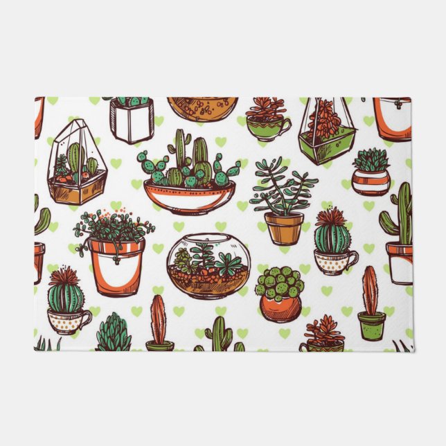 Felpudo Patrón de planta (Anverso)