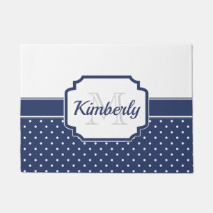 Felpudo Patrón de puntos azules