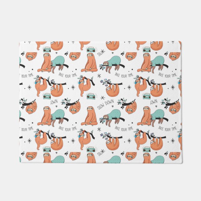 Felpudo Patrón de ranura corta (Anverso)