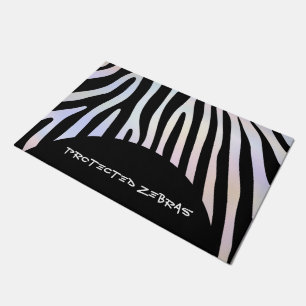 Felpudo Patrón de rayas de cebra + tu fondo e ideas