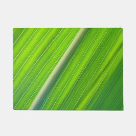 Felpudo Patrón de rayas naturales verdes Puerta Mat