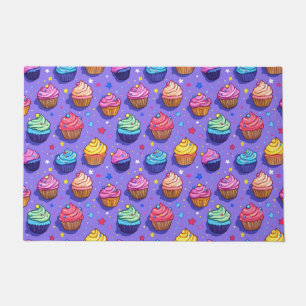 Felpudo Patrón de tarta divertida con escarcha: Panadería 