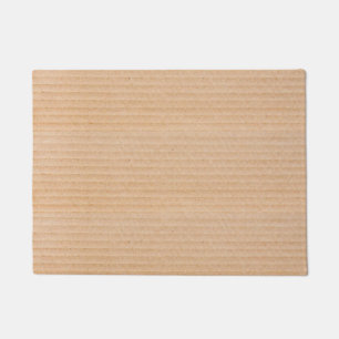 Felpudo Patrón de textura de caja de cartón divertido
