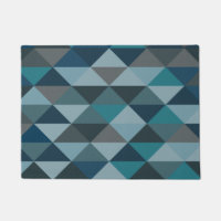 Patrón de triángulo geométrico en azul y gris