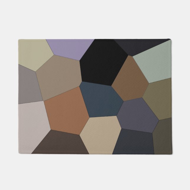 Felpudo Patrón elegante Color de tonos tierra (Anverso)