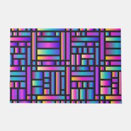 Felpudo Patrón Estilo Moderno - Moda Tartán Geométrico