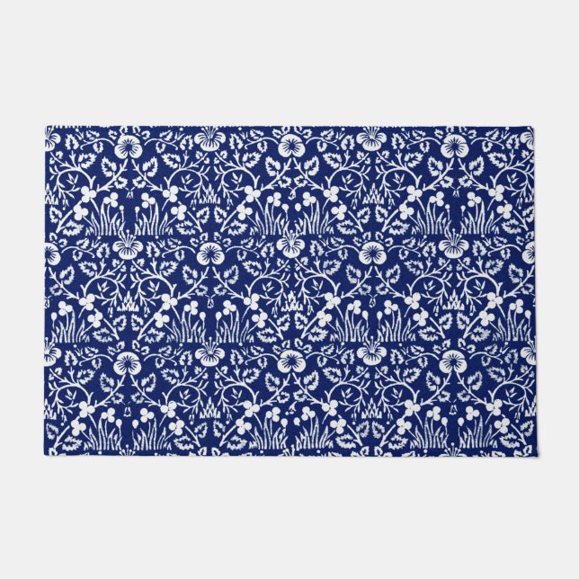 Felpudo Patrón Eyebright, William Morris (Anverso)