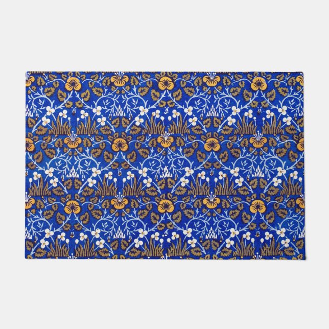 Felpudo Patrón Eyebright, William Morris Doormat (Anverso)