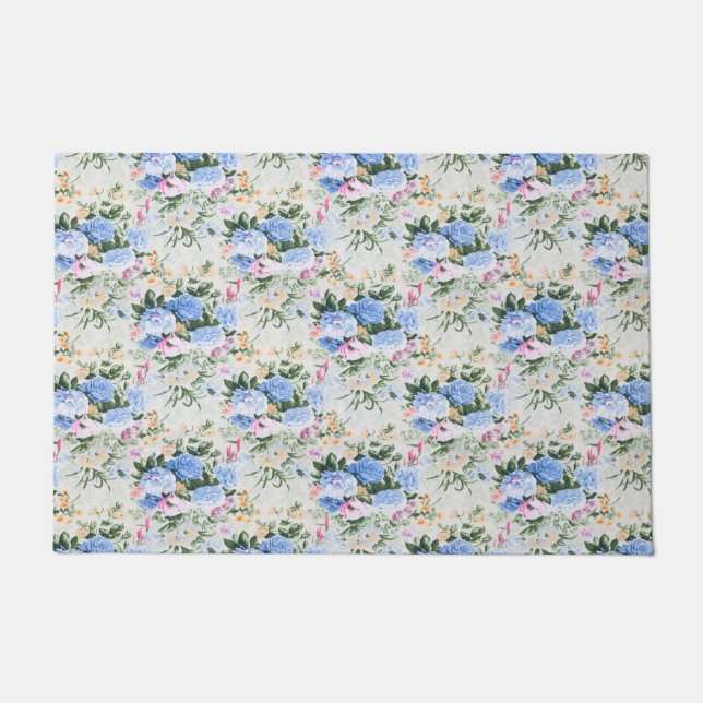 Felpudo patrón floral (Anverso)