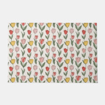 Patrón Floral de Tulipán Moderno Botánico Suave Pr