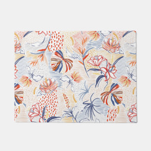 Felpudo Patrón floral de verano