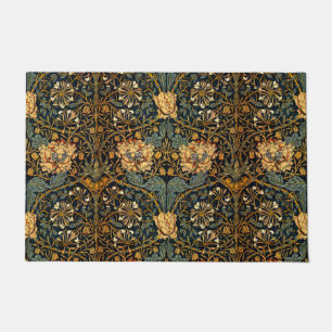 Felpudo Patrón floral de William Morris Antique Honeysuckl