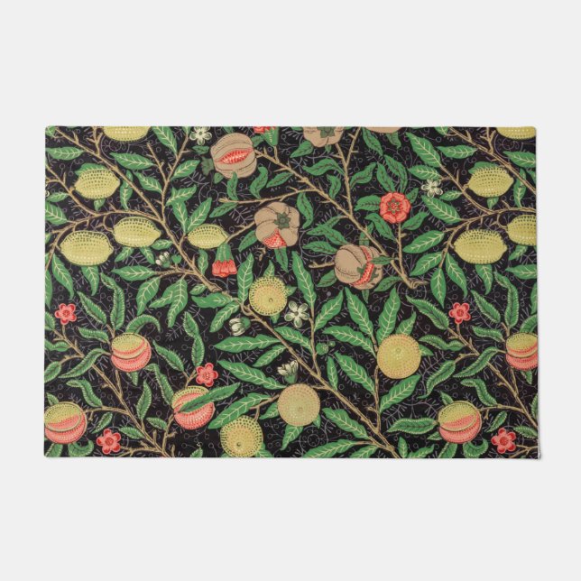 Felpudo Patrón floral granado de William Morris (Anverso)