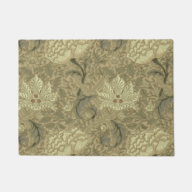Felpudo Patrón floral William Morris Windrush: Vintage (Anverso)