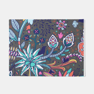 Felpudo Patrón Floral Y Glamuroso Sensación De Primavera S