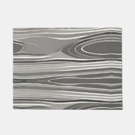 Felpudo Patrón geométrico gris de abstracto moderno