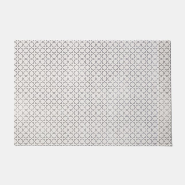 Felpudo Patrón geométrico islámico beige (Anverso)