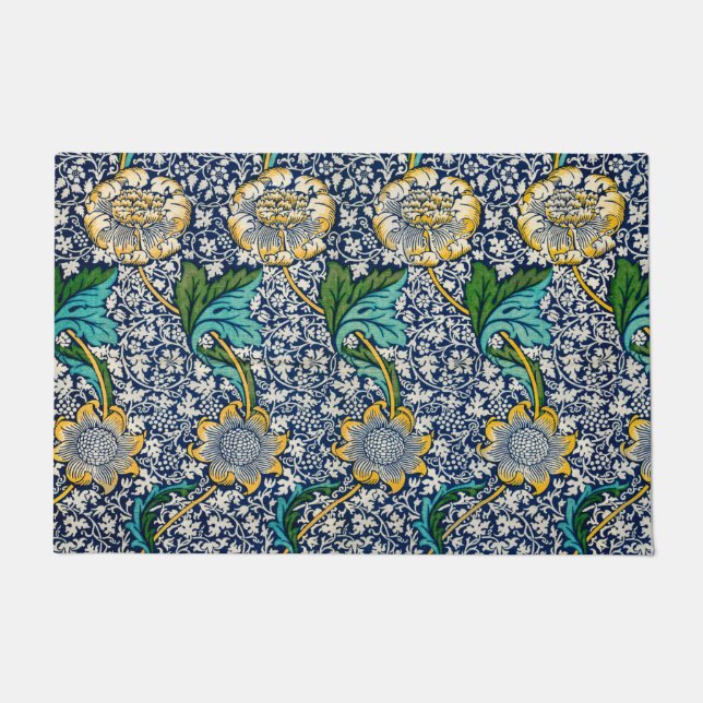 Felpudo Patrón Kennet (de William Morris) (Anverso)
