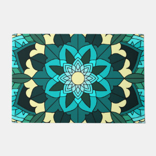 Felpudo Patrón Mandala 02 en la puerta acuática
