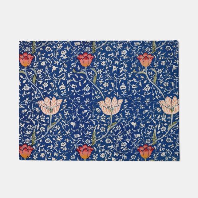 Felpudo Patrón Medway (por William Morris) (Anverso)