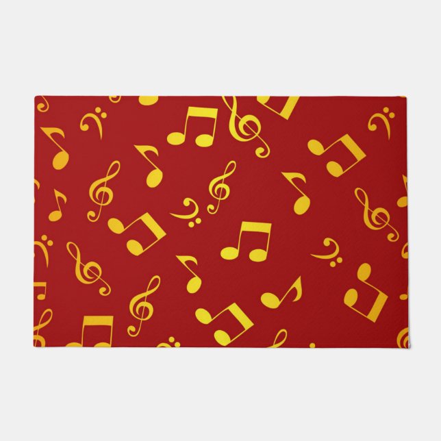 Felpudo Patrón musical (Anverso)