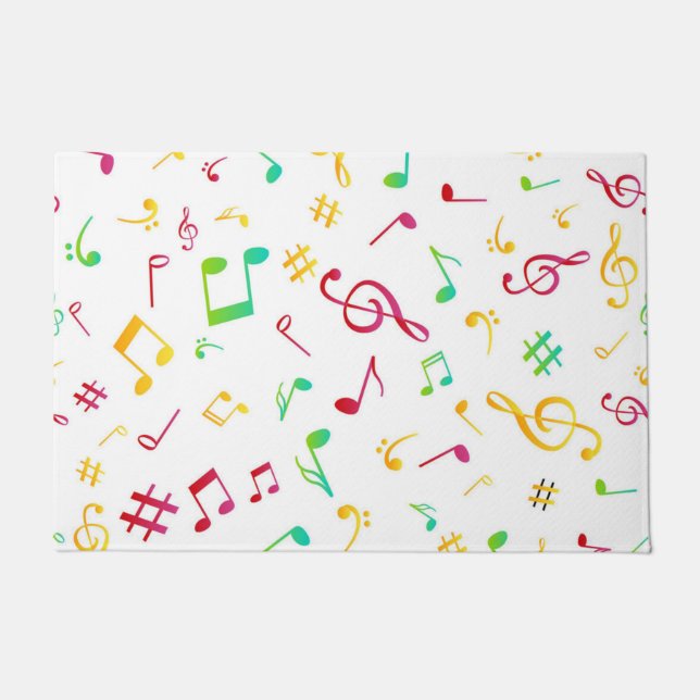 Felpudo Patrón musical (Anverso)