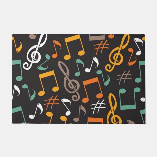 Felpudo Patrón musical (Anverso)