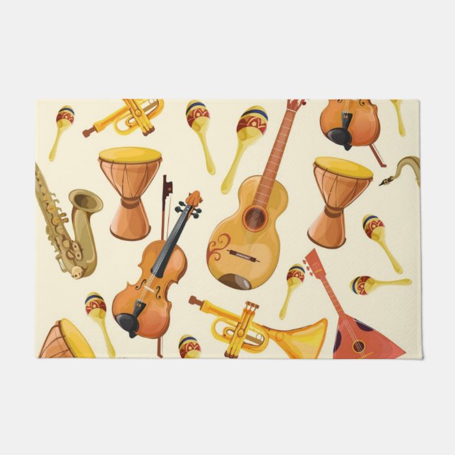 Felpudo Patrón musical (Anverso)