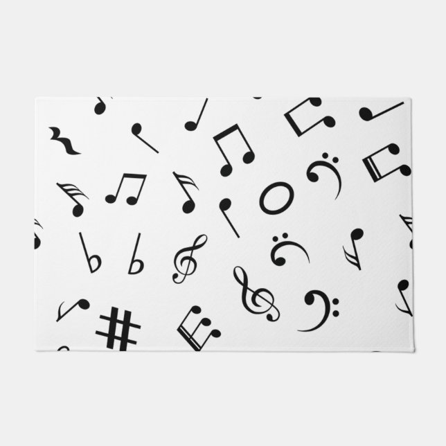 Felpudo Patrón musical (Anverso)