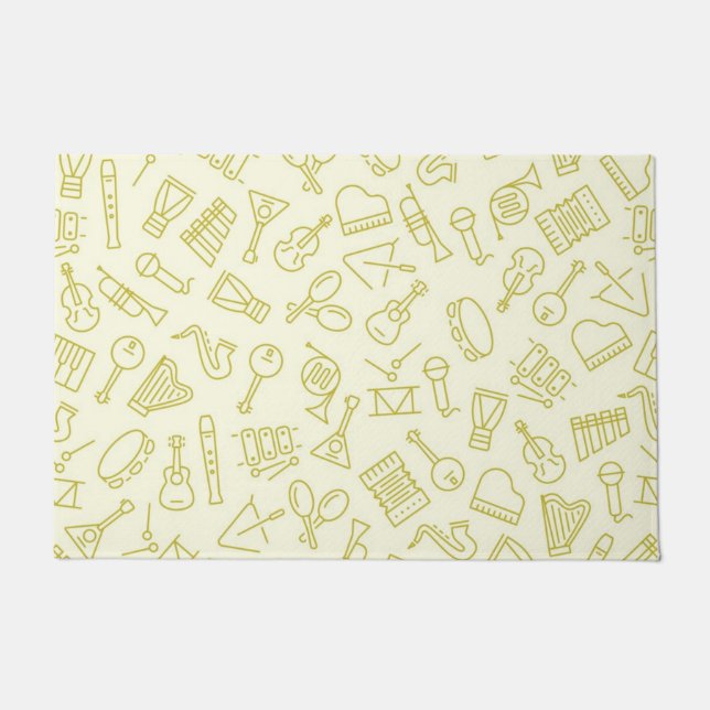 Felpudo Patrón musical (Anverso)