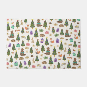 Felpudo Patrón navidad Forrest