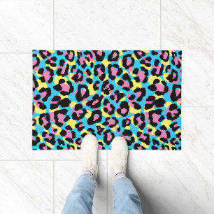 Felpudo Patrón Neon Leopard Spots