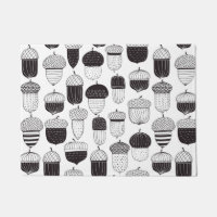 Patrón otoño de las bellotas de Doodle