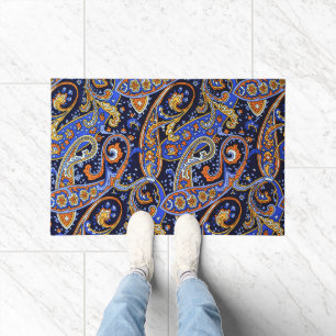 Felpudo Patrón Paisley Vintage, diseño floral persa