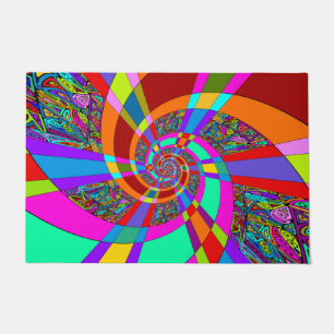 Felpudo Patrón Pintado A Mano Y Digitalmente Art. 3