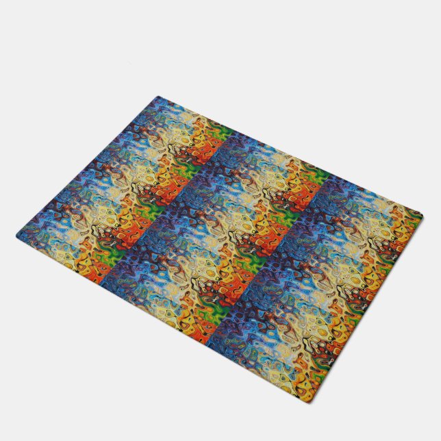 Felpudo Patrón texturizado abstracto (Angular)