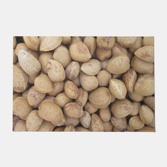 Felpudo Patrones de Otoño de Almendras Caídas (Anverso)