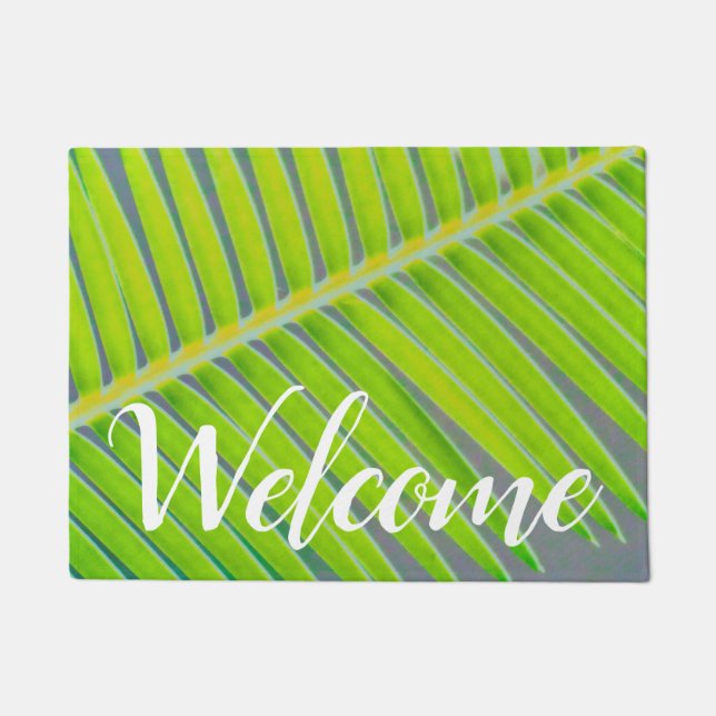 Felpudo Patrones de palmas (Anverso)