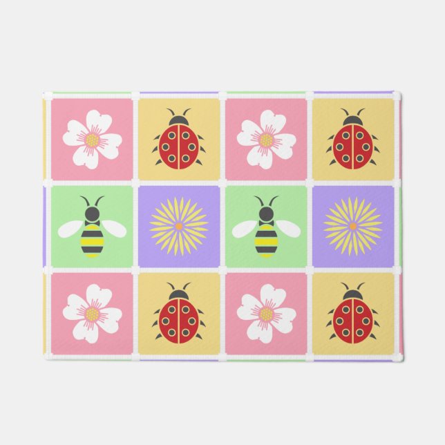 Felpudo Patrullas de primavera Doormat (Anverso)