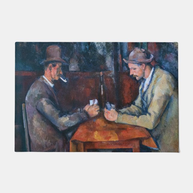 Felpudo Paul Cezanne - Los jugadores de cartas (Anverso)