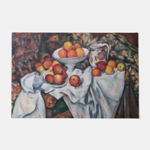 Felpudo Paul Cezanne - Todavía vida, manzanas y Naranjas