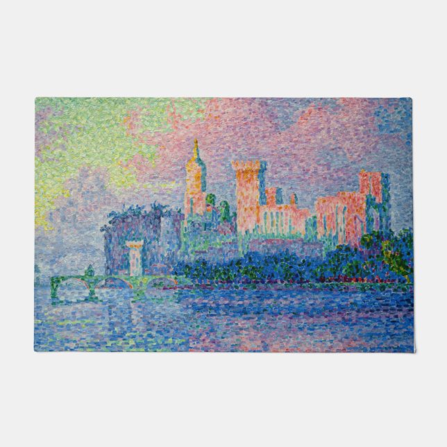 Felpudo Paul Signac - El Palacio Papal, Aviñón (Anverso)