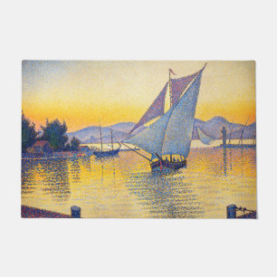 Felpudo Paul Signac - El puerto al atardecer, Opus 236