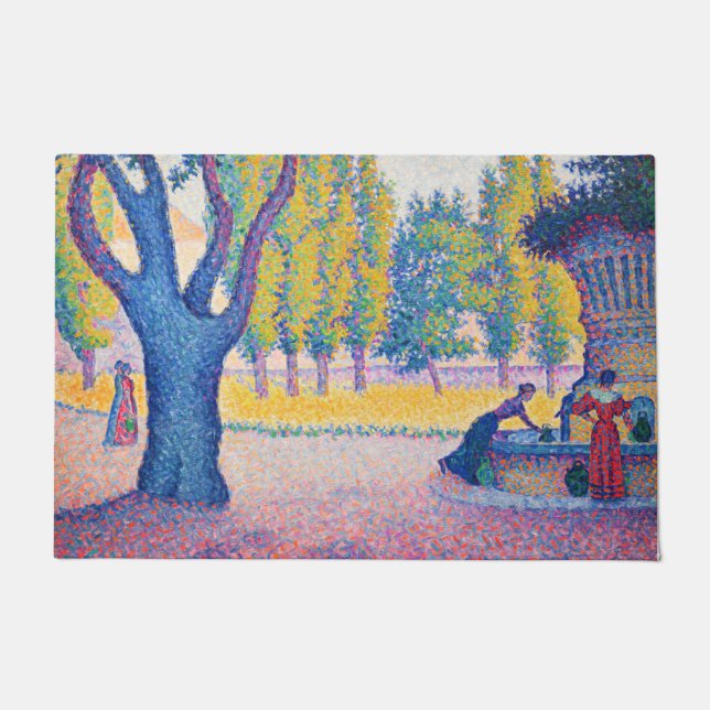 Felpudo Paul Signac - Fuente de los Lices, Saint-Tropez (Anverso)