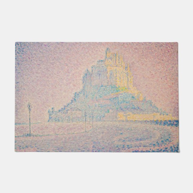 Felpudo Paul Signac - Monte Saint Michel Niebla y Sol (Anverso)