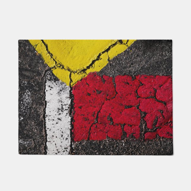 Felpudo Pavement Road Paint Art - Guay - Diversión (Anverso)
