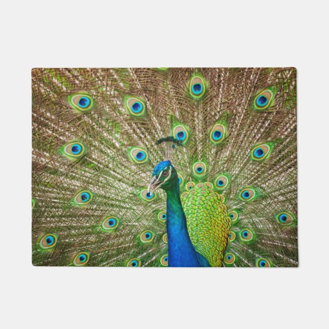 Felpudo Pavo real (Anverso)