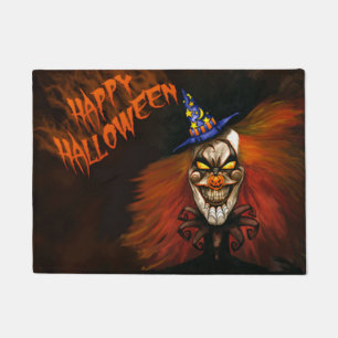 Felpudo Payaso asustadizo del feliz Halloween