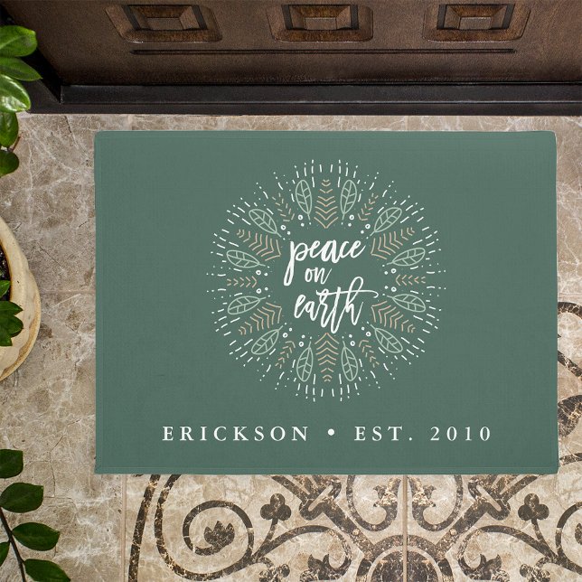 Felpudo Paz en la Tierra | Festividad personalizada (Subido por el creador)